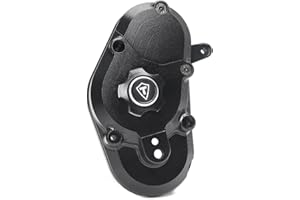 TREAL Promoto-MX Gearbox Housing Transmission Case Set Aluminum 7075 Upgrades for LOSI 1/4 PROMOTO MX Dirt Bike(Black)