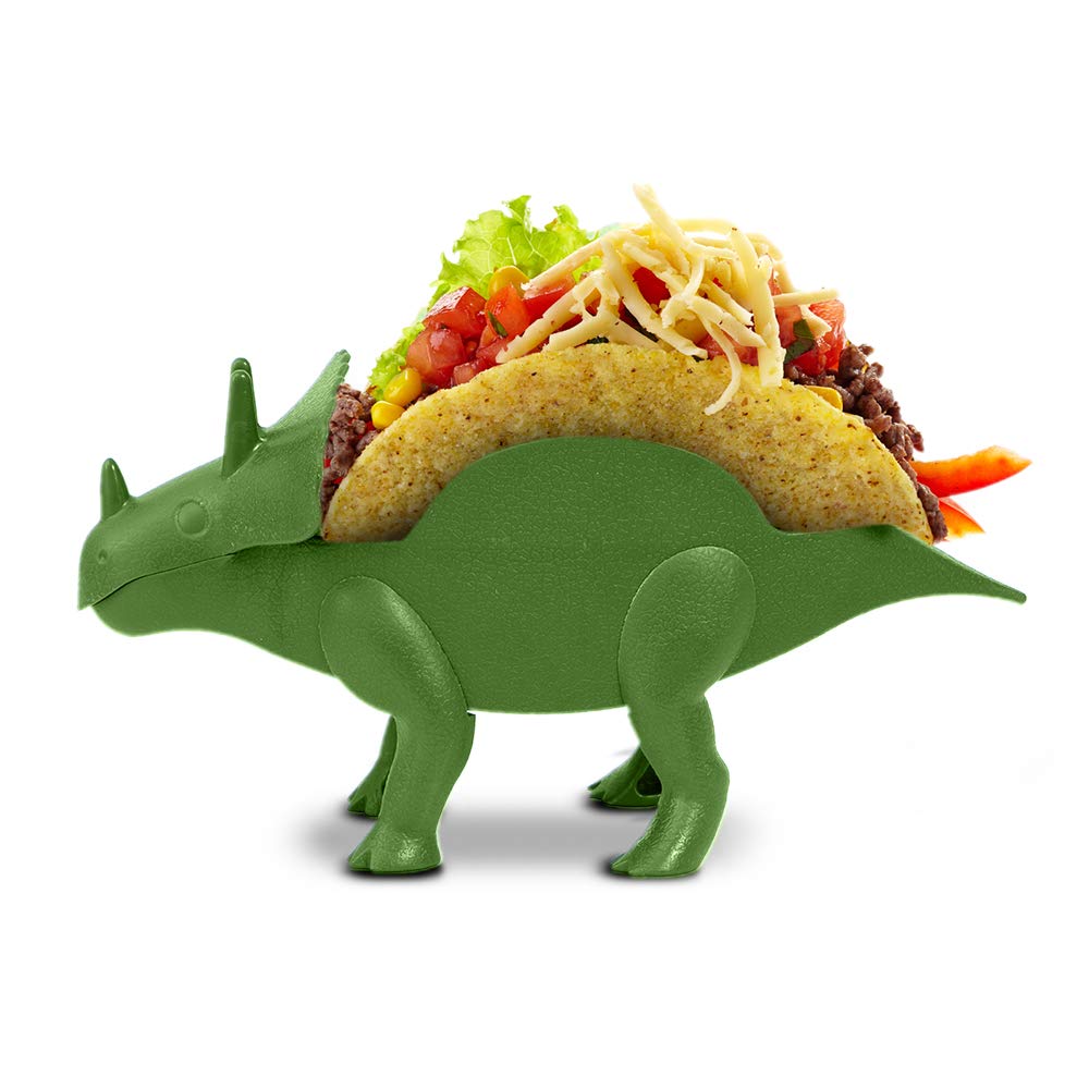 Tacosaur Twins with BONUS BrontoSpoon Triceratops Taco Stand Holder