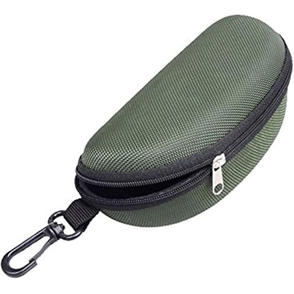 2-Pack Hard EVA Glasses Cases With Zipper & Belt Clip – Black Portable Protection