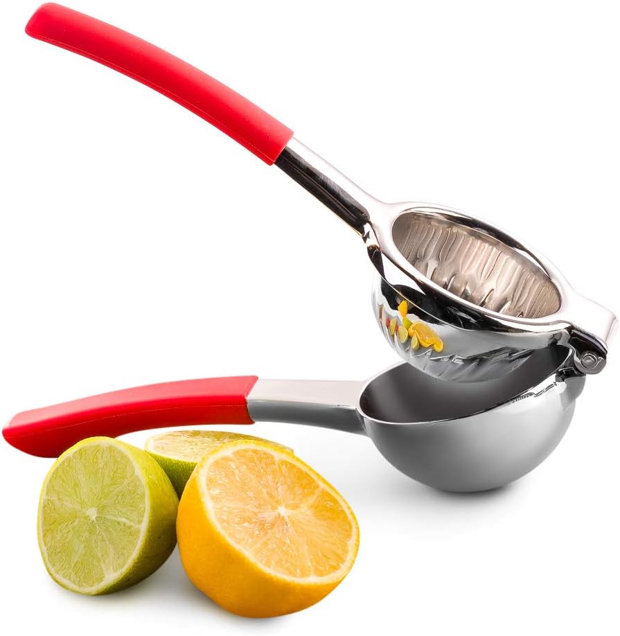 Top Rated Bellemain Premium Quality Stainless Steel Lemon Squeezer with Silicone Handles: Kitchen & Dining