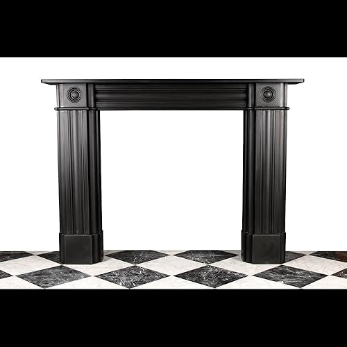 A Large Double Slip Georgian Style Fireplace Surround In The