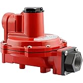 Watflow LP-Gas Equipment with One Stage Propane Regulator, 8-12 psig Spring, 3/4" x 3/4" NPT,Back Mount