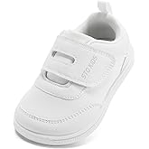 Toddler Wide Toe Box Barefoot Shoes Boys Girls Zero Drop,Baby First Walking Shoes Glitter Little Kids Sneakers Non-Slip Preschool Running Tennis Canvas Casual Preschool Outdoor Activities