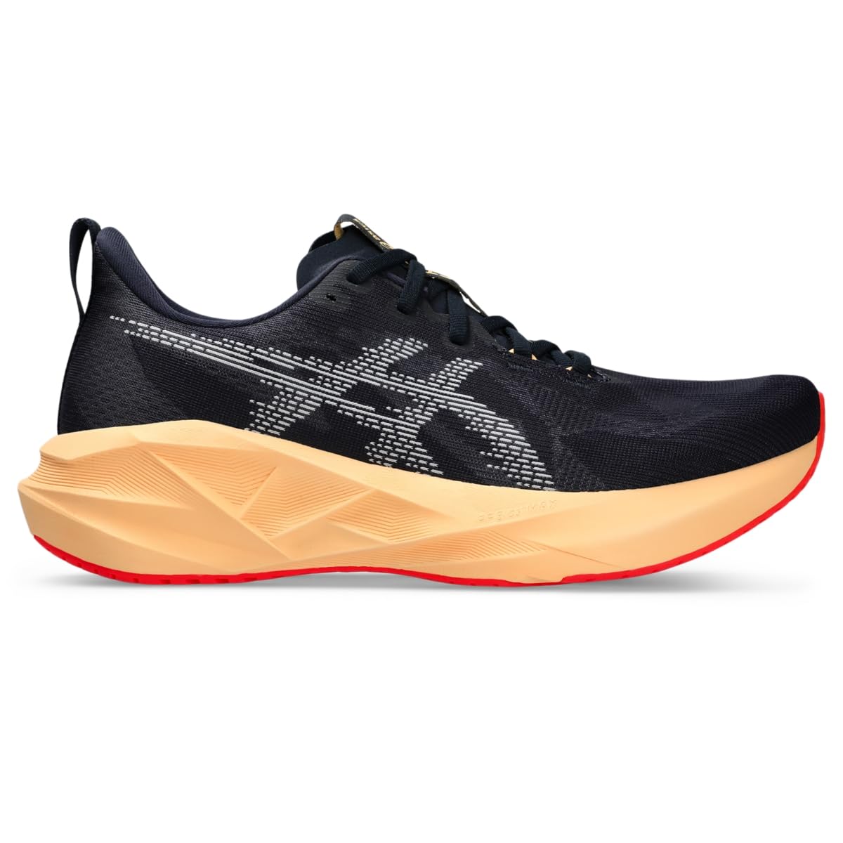 Photo 1 of ASICS Men's NOVABLAST 5 Running Shoes, 9.5, Midnight/Orange Glow