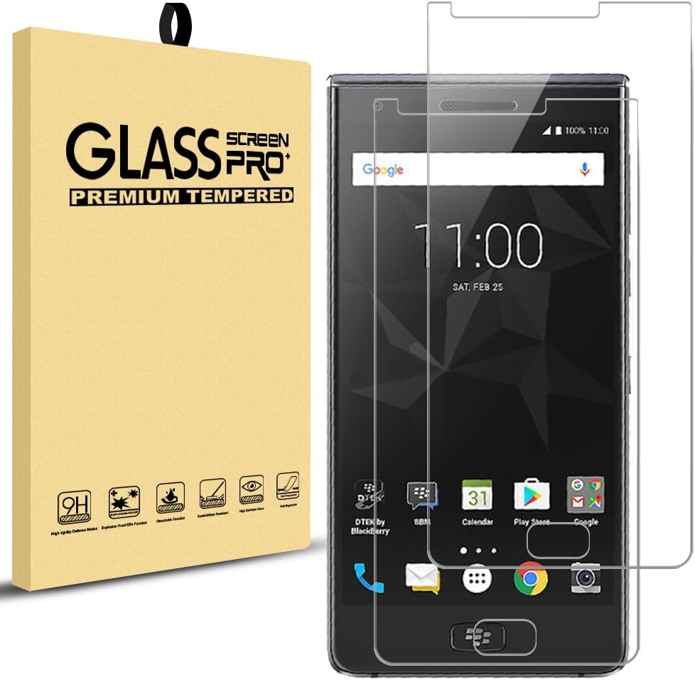 [2 Pack] - Swoders Screen Protector for BlackBerry Motion High Definition Tempered Glass 9H Hardness [ Anti Scratch ] [ Anti Fingerprint Bubble Free ] for BlackBerry Motion