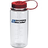 Nalgene Sustain Tritan BPA-Free Water Bottle Made with Material Derived from 50% Plastic Waste, 16 OZ, Wide Mouth