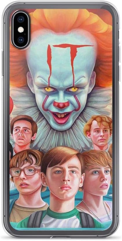 TeeTan Compatible with iPhone X/XS Pure Clear Case Cases Cover Stephen King Losers Club IT Pennywise Movie Halloween