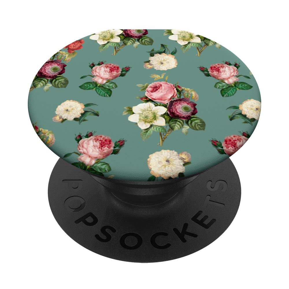 Vintage rose pattern PopSockets Swappable PopGrip