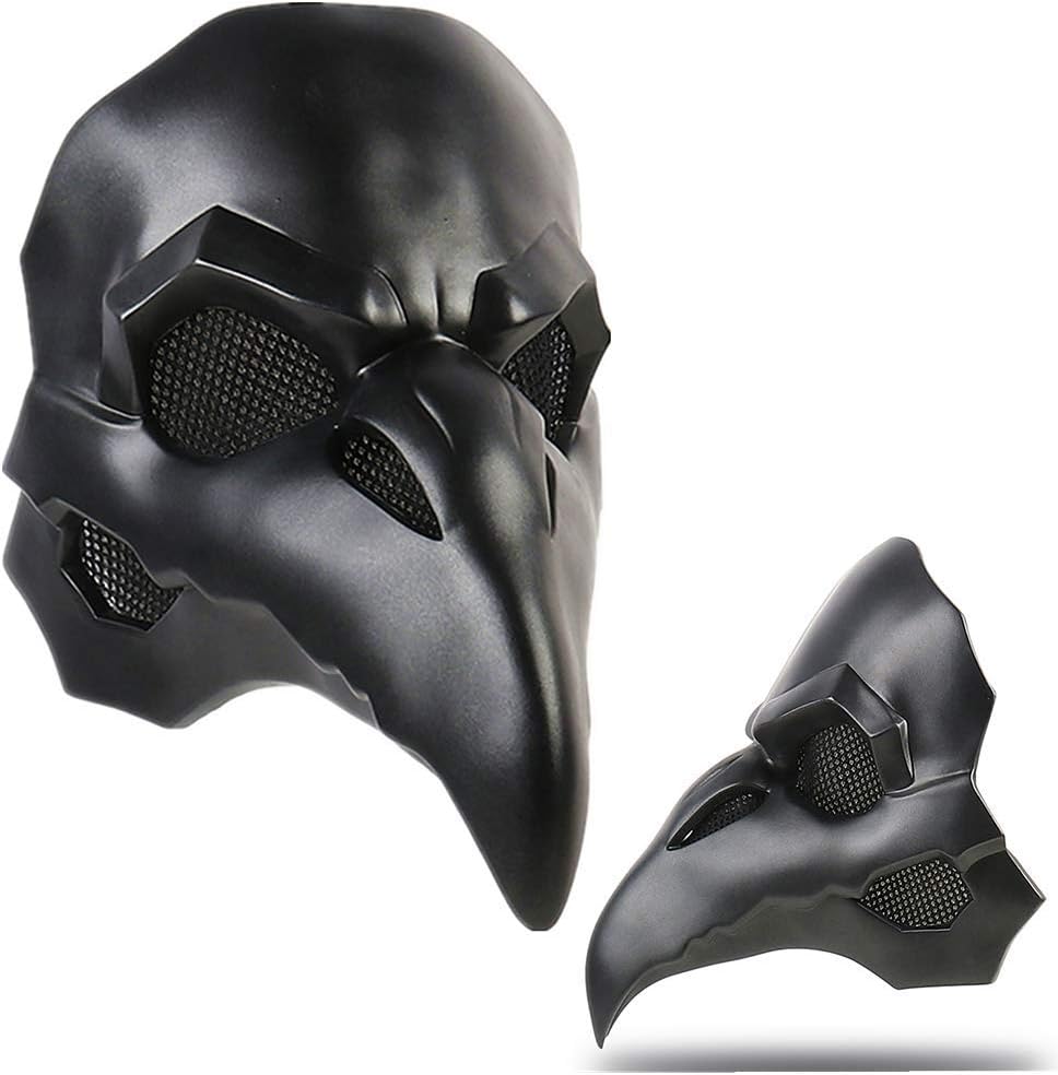 OW Reaper Adult Cosplay Mask 1:1 Costume Props Black Doctor Ravens Helmet Game Anime Costume Accessories