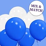 HYKJNBW Royal Blue Balloons 50 Pack 12in Matte Latex Party Decorations view 7