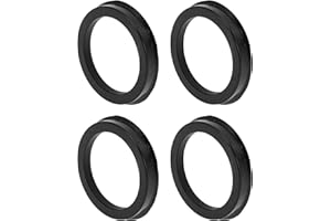 INFINAUTO 72.1mm to 56.1mm Car Wheel Hub Centric Rings Black Polycarbonate Wheels Center Shaft Shock Absorbing Hubrings 4 Pcs