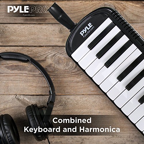 image for Pyle PMLD12BK.5 Melodica - Keyboard Harmonica Instrument