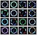 AIKELIDA Bike Wheel Lights - Waterproof Ultra Bright 14 LED Bicycle Wheel Spoke Decorations Light - 30 Different Patterns Change - Colorful Bicycle Tire Accessories - Easy to Install
