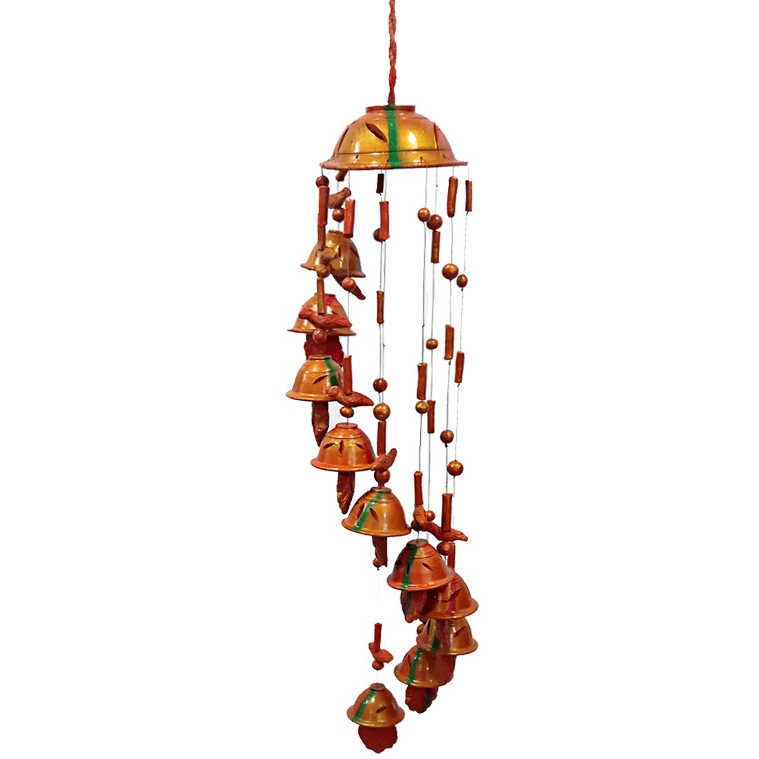 Ratnatraya Ceramic Vastu Bell Wind Chime Decor Hanging Amazon.in Home