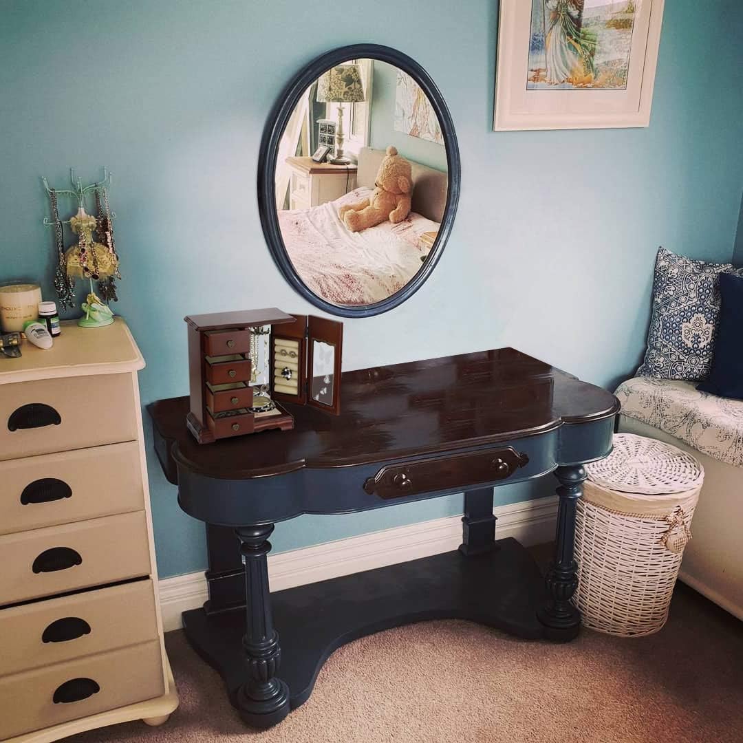 Solid Wooden Jewelry Box Makeup and Organizer Women Ring Storage with 4-Drawers Built-in Necklace Carousel and Mirror Brown: Home Improvement