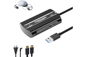 PSVR2 PC Adapter Accessories Kit.Includes DP1.4Cable and Expandable Power Adapter. Expand Your PSVR2 Game Library to Achieve 