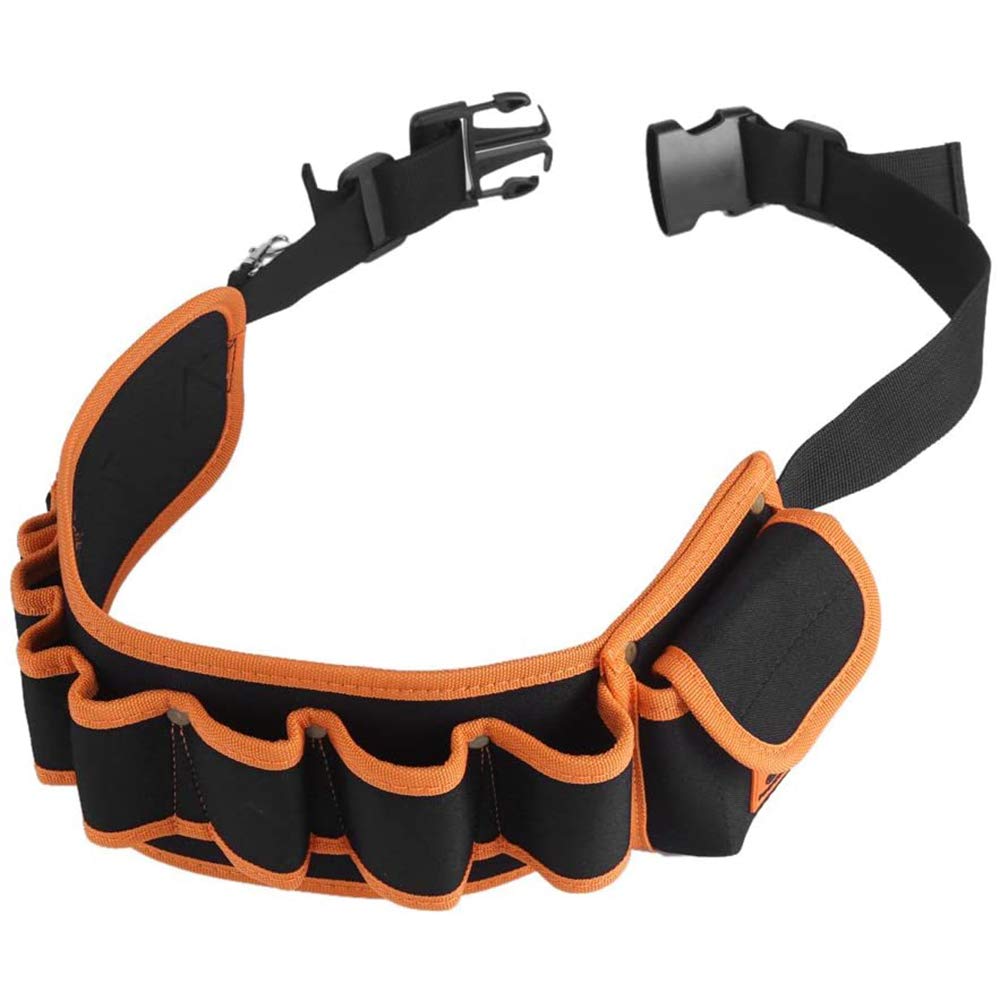 ANCLLO Adjustable Waist Belt Bag Multi-Pockets Hardware Electricians Repair Tool Screwdriver Carry Case Repair Pockets