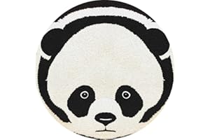 YAKOLECI Latch Hook Kits for Adults, Color Printed DIY Rug Crafts Arts Carpet for Home Decoration Festival Gift 20'' X 20'' (Panda),Y-22