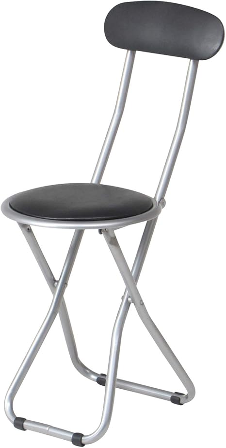 Amazon 不二貿易 折りたたみ パイプチェア スリム ブラック 合皮 625 折りたたみチェア オンライン通販