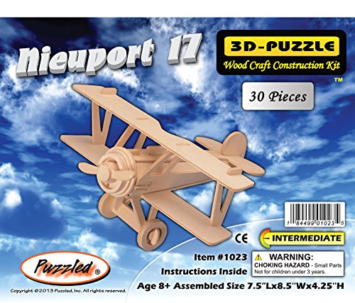 Puzzled Nieuport 17 Wooden 3D Puzzle Construction Kit