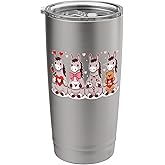 Group Donkeys Valentine Collection Farmer Lover Family Kids Stainless Steel Insulated Tumbler
