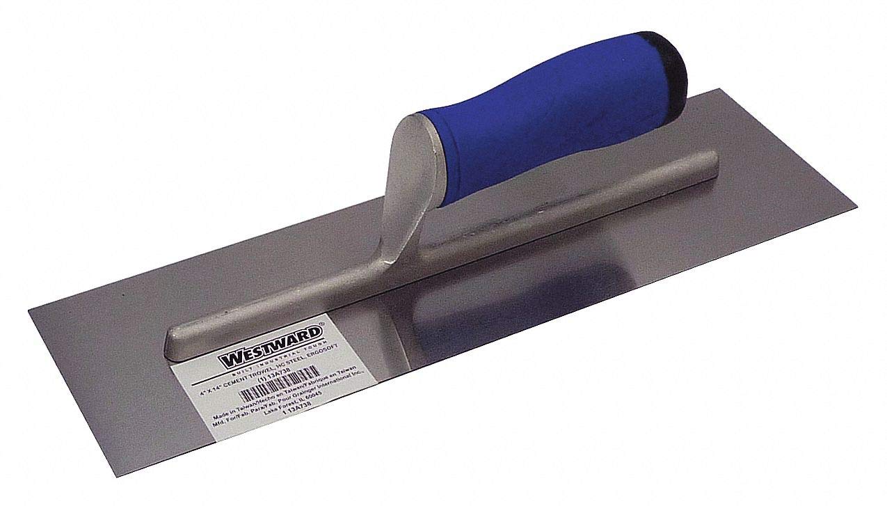 Cement Trowel, 14 x 4, STL, ErgoSoft PP/TPR: Masonry Hand Trowels