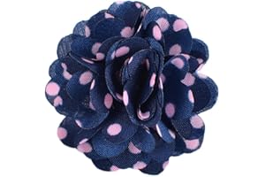 Umo Lorenzo Lapel Pins for Men - Flower Pin Suit Accessories + Rose Boutonniere Pins