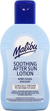 Malibu After Sun Soothing Moisturising Lotion 200ml Aloe Vitamin E Allantoin