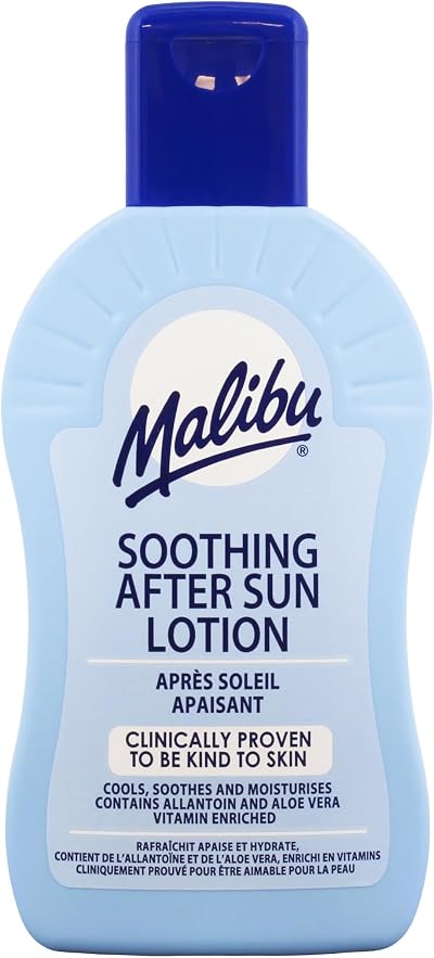 Malibu After Sun Soothing Moisturising Lotion 200ml Aloe Vitamin E Allantoin