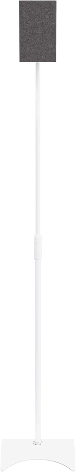 Mahara Floor Standing Speaker Mounts, Pair of Universal White Speaker Stands, Fits Most Branded Speakers - Image 5
