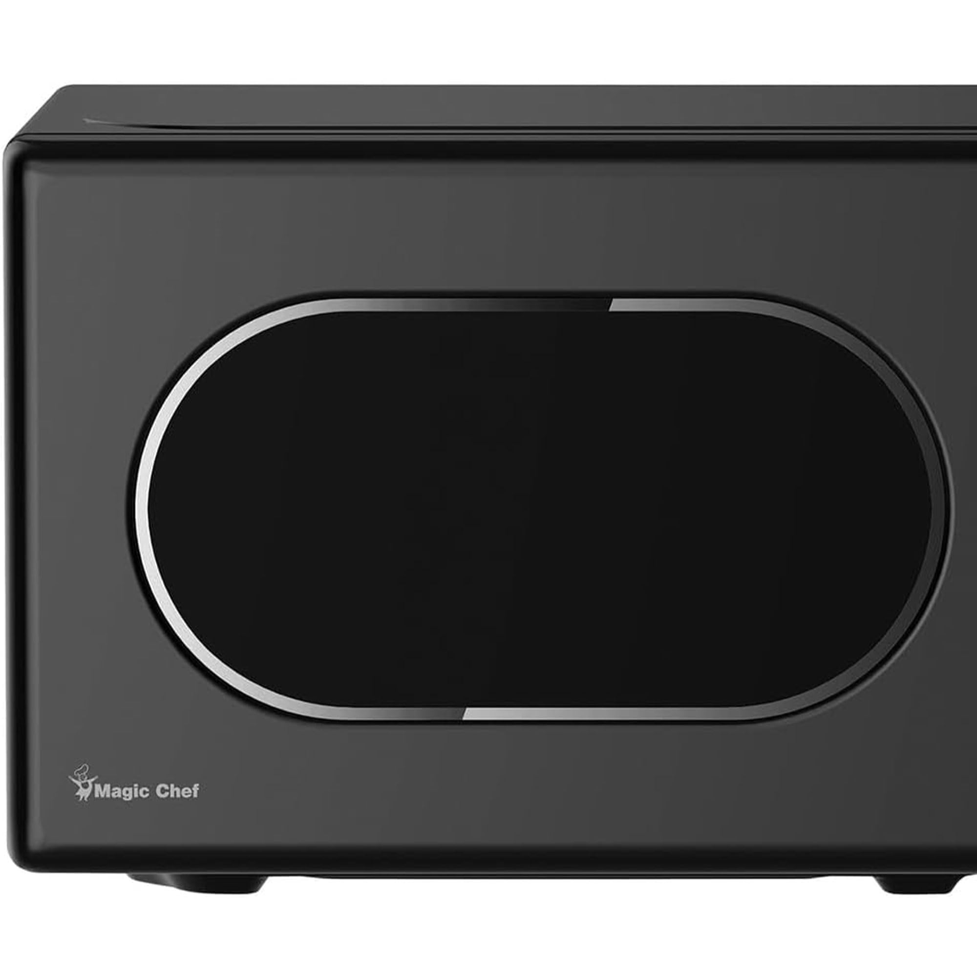 Magic Chef Countertop Microwave, Classic Retro Touch Small Appliance, 0.7 Cubic Ft, Black