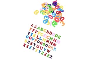 SUPVOX 200 Pcs Bright Color Felt Letter and Number Ornaments for DIY Crafts Safe Soft Material Non Woven