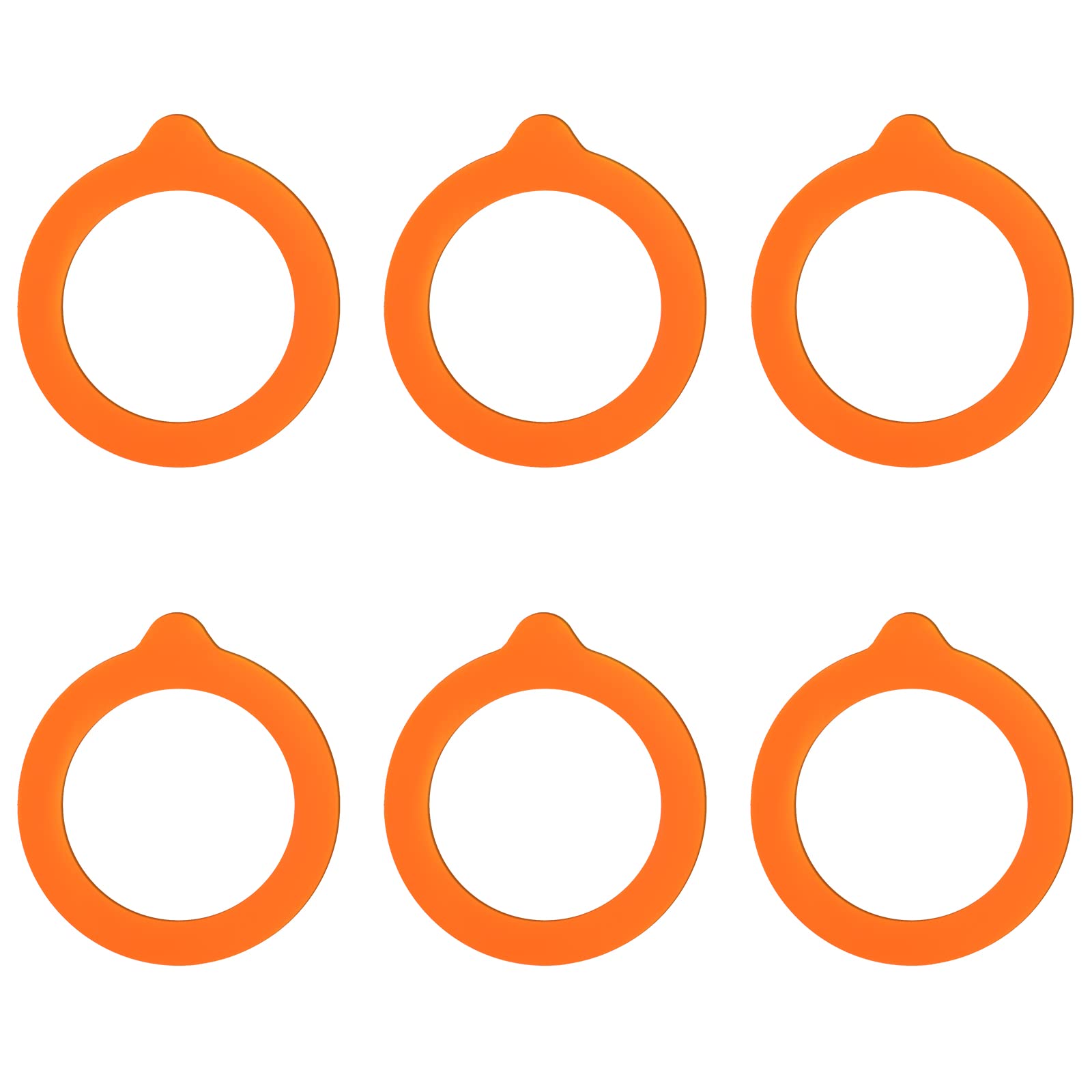 KINBOM 6pcs Silicone Replacement Gasket Seals, Mason Jar Rubber Seals Sealing Ring Silicone Gaskets for Storage Jars Glass Sealed Cans (3.7inch Outer Diameter, 2.7inch Inner Diameter)