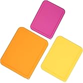 LUVCOSY 3 Cup 6 Cup 11 Cup Rectangle Silicone Storage Cover Lids Replacement for Pyrex 7210-PC, 7211-PC, 7212-PC Glass Bowls, (Container not Included) 3 Pack, Microwave, Dishwasher and Freezer Safe