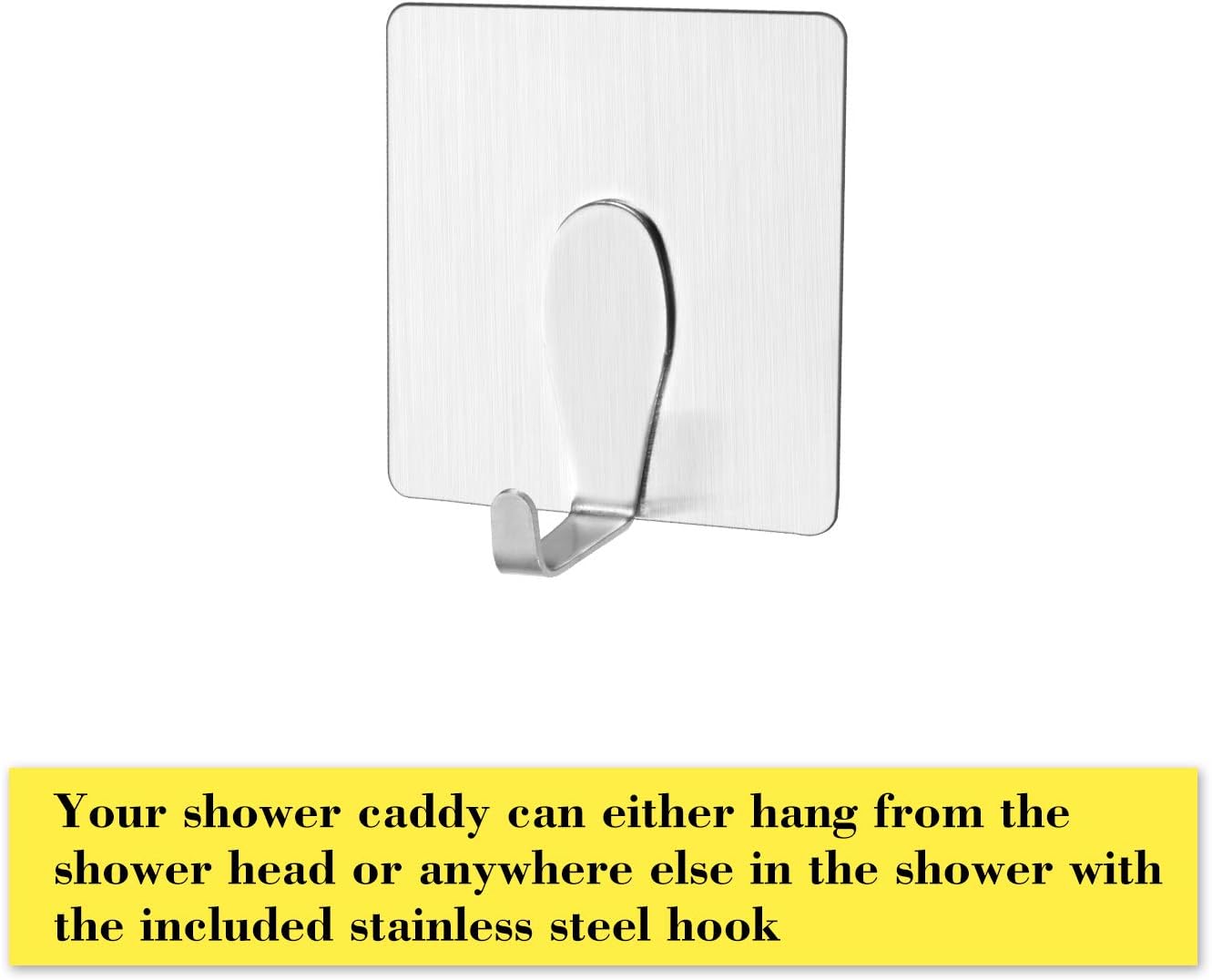 ToiletTree Products Rustproof Aluminum Shower and Bath Caddy with Fogless Shower Bathroom Mirror and Squeegee (Mirror with Aluminum Caddy): Kitchen & Dining
