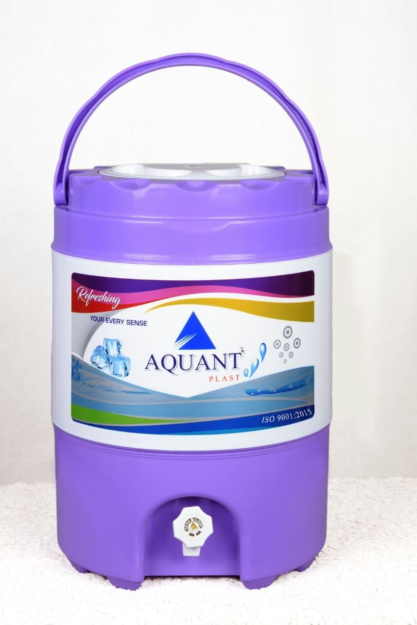 Insulated Travelers Cool Water Jug 4 Gallon Purple and White Color