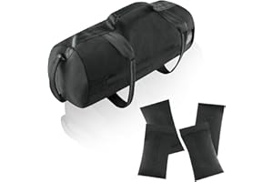 Doksmeria Sandbags for Working Out 40lbs, Adjustable Workout Sandbag with Handles & 4 Inner Bags, Durable Lifting Fitness Sandbag - Portable Stability Fitness