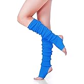 v28 Women’s Neon Knit Leg Warmer for 80s Party Dance Sports Yoga