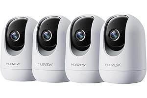 MUBVIEW Pet Camera with Phone App, Indoor Security Camera, 2.4G WiFi Cameras for Home Security, Wired Cameras for Dog/Elder/B