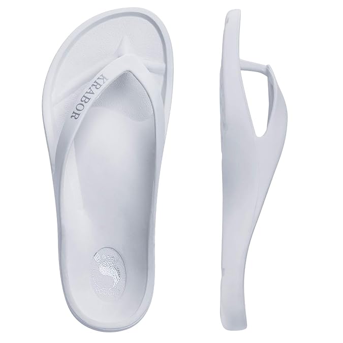 KRABOR Herren Zehentrenner&Damen Flip Flops Unisex-Erwachsene Eva Badelatschen Sommer Hausschuhe Gr 37-45
