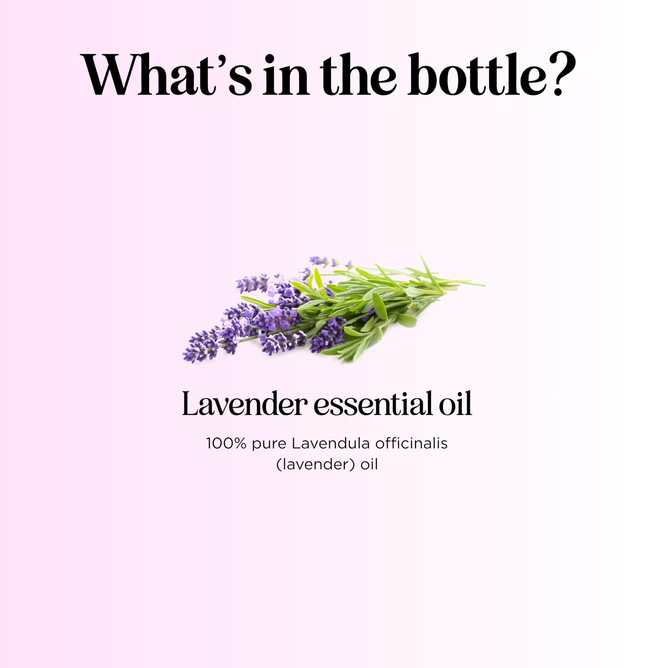 Pure Lavender Essential Oil - Lavender Oil for Hair Skin and Nails Plus Aromatherapy Diffusers Humidifiers Linens and Baths for at Home Spa Self Care - Premium Grade Non-GMO in Glass Bottle (4 Fl Oz)