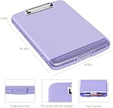 Piasoenc Clipboard with Storage 8.5x11 Pen Holder A4 Folder White view 3