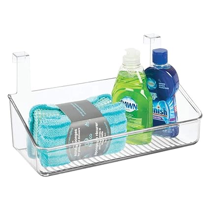 Mdesign Over Door Storage Tray Small Plastic Hanging Storage Box