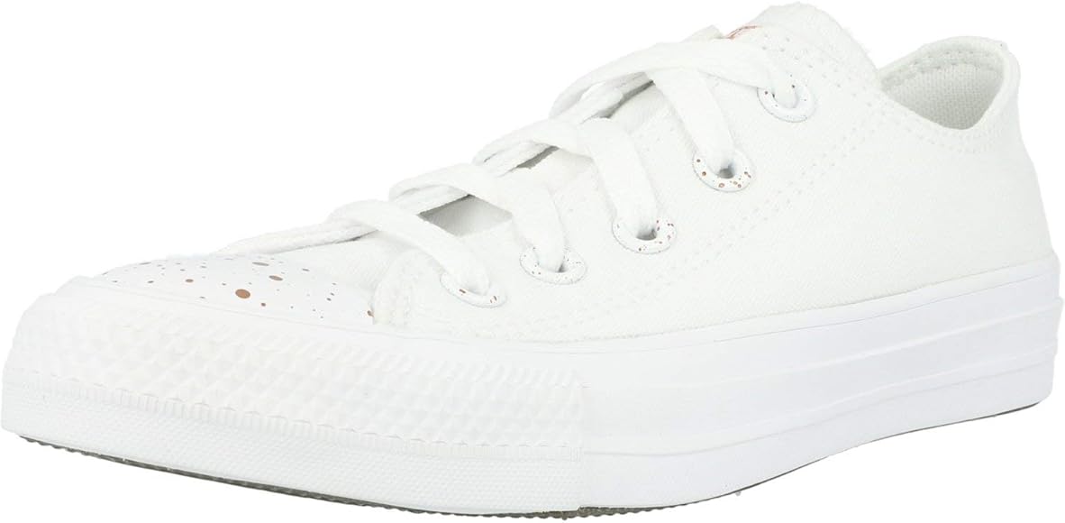 converse white and rose gold