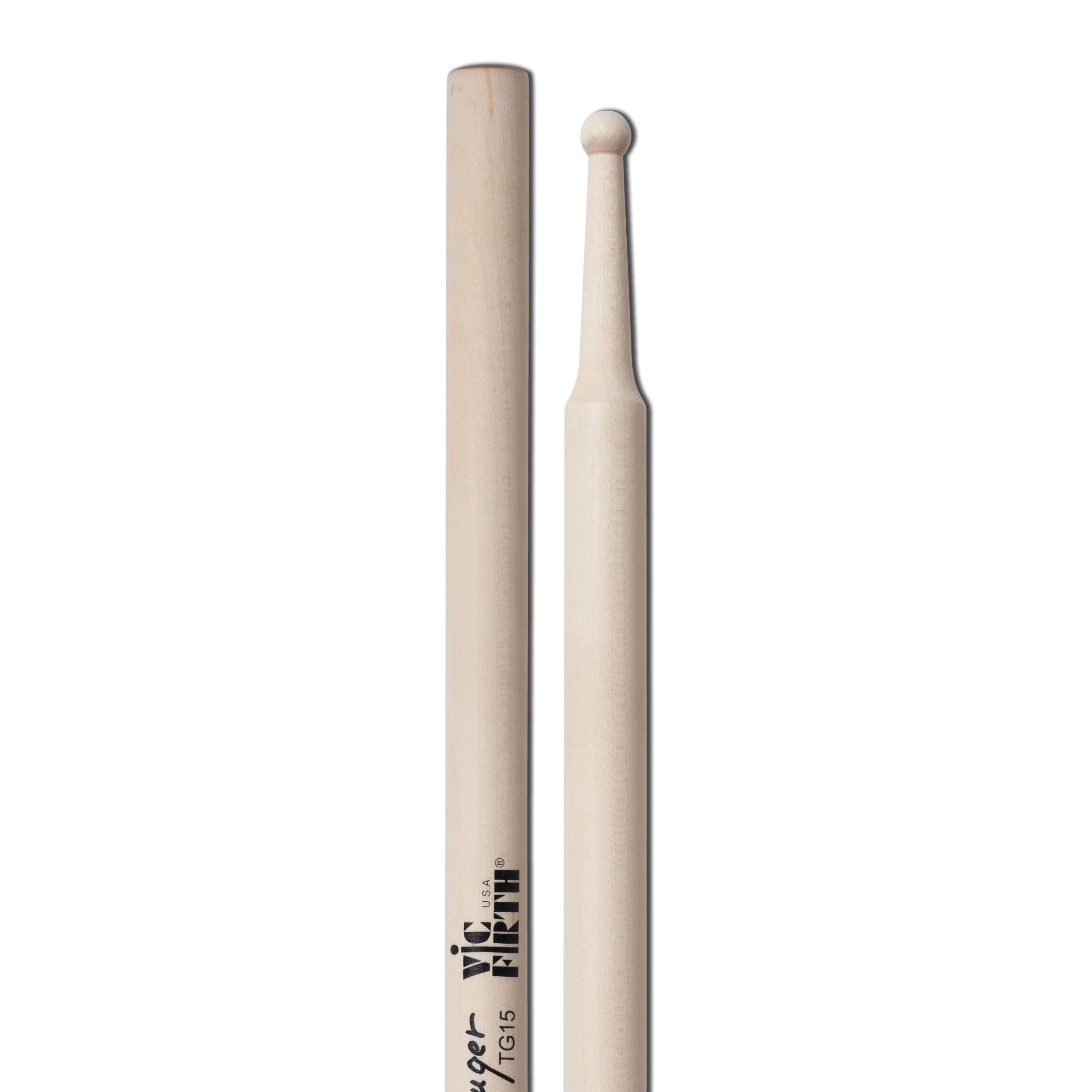 Vic FIrth - Symphonic Collection Snare Drumsticks - Tom Gauger - Round Wood Tip
