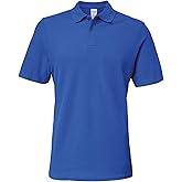 Gildan 64800 Softstyle Adult Double Pique Polo Shirt - Royal - M
