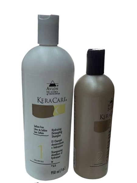AVLON – KERACARE HYDRATING DETANGLING SHAMPOO 32 OUNCE & KERACARE HUMECTO CREME CONDITIONES 16 OZ SET COMBO