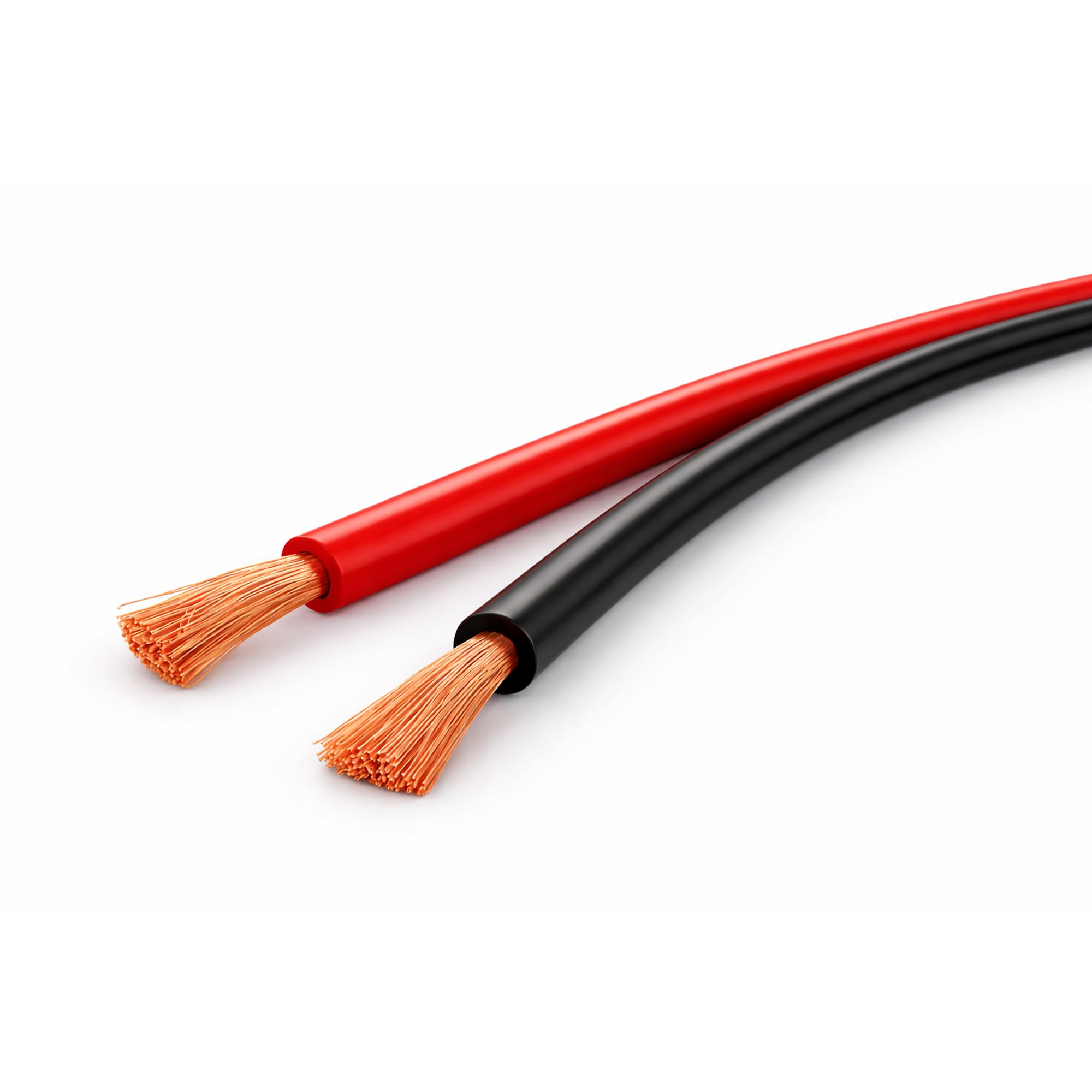 MKGT Set of Red & Black Flexible PVC Cable Wire 110A Amp 16mm2 Battery/Starter/Welding (Red + Black Set, 10 Metres)