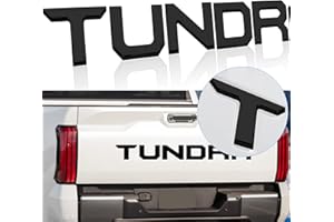 SUPER REPAIRMAN 3D Raised Tailgate Inserts Letters Compatible for 2022 2023 Tun, ABS Plastic Inserts with Strong Adhesive Backing (Matte Black)