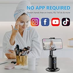 Auto Face Tracking Tripod, No App, 360° Rotation